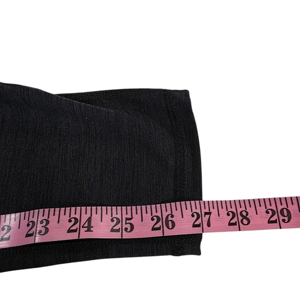 Torrid Cropped Leggings Womens 0 Black High‎ Rise Stretch Yoga Athletic Pull On